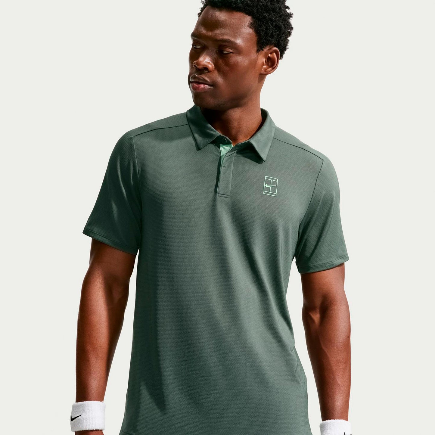 Nike Jannik Sinner Court Dri-FIT Advantage Polo Herrar - grågrön