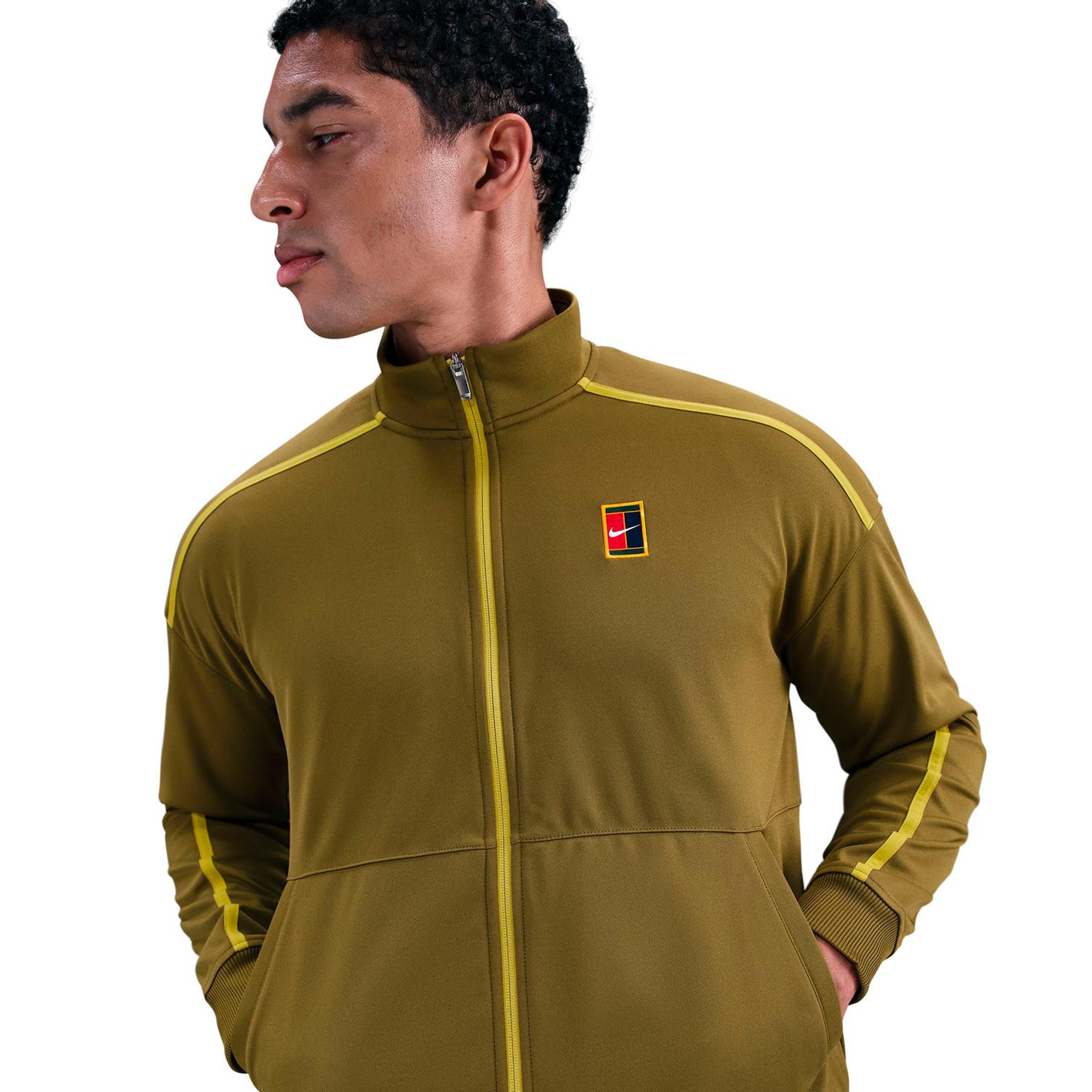 Nike Jannik Sinner Court Heritage Träningsjacka Herrar-oliv
