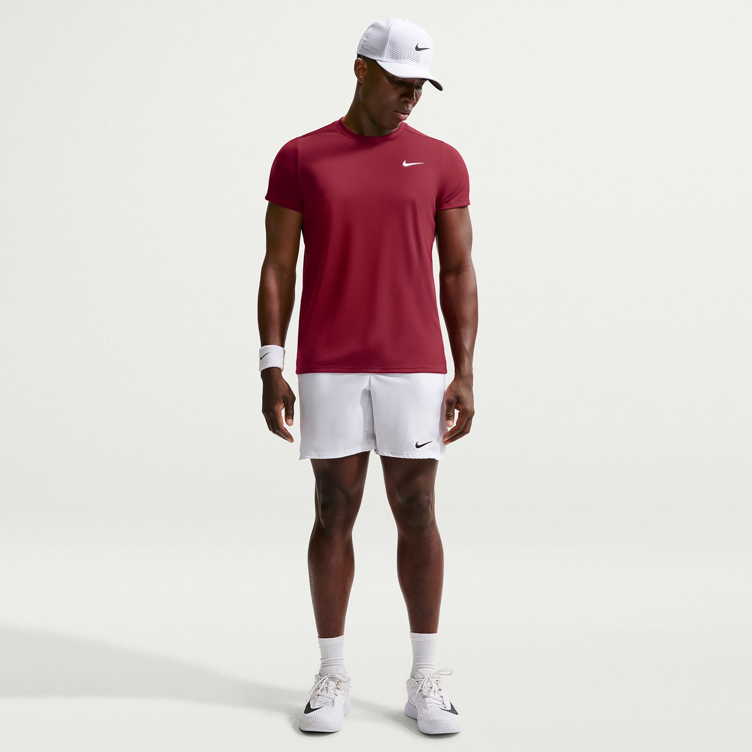 Nike Court Victory Dry T-shirt Herrar - rött vin