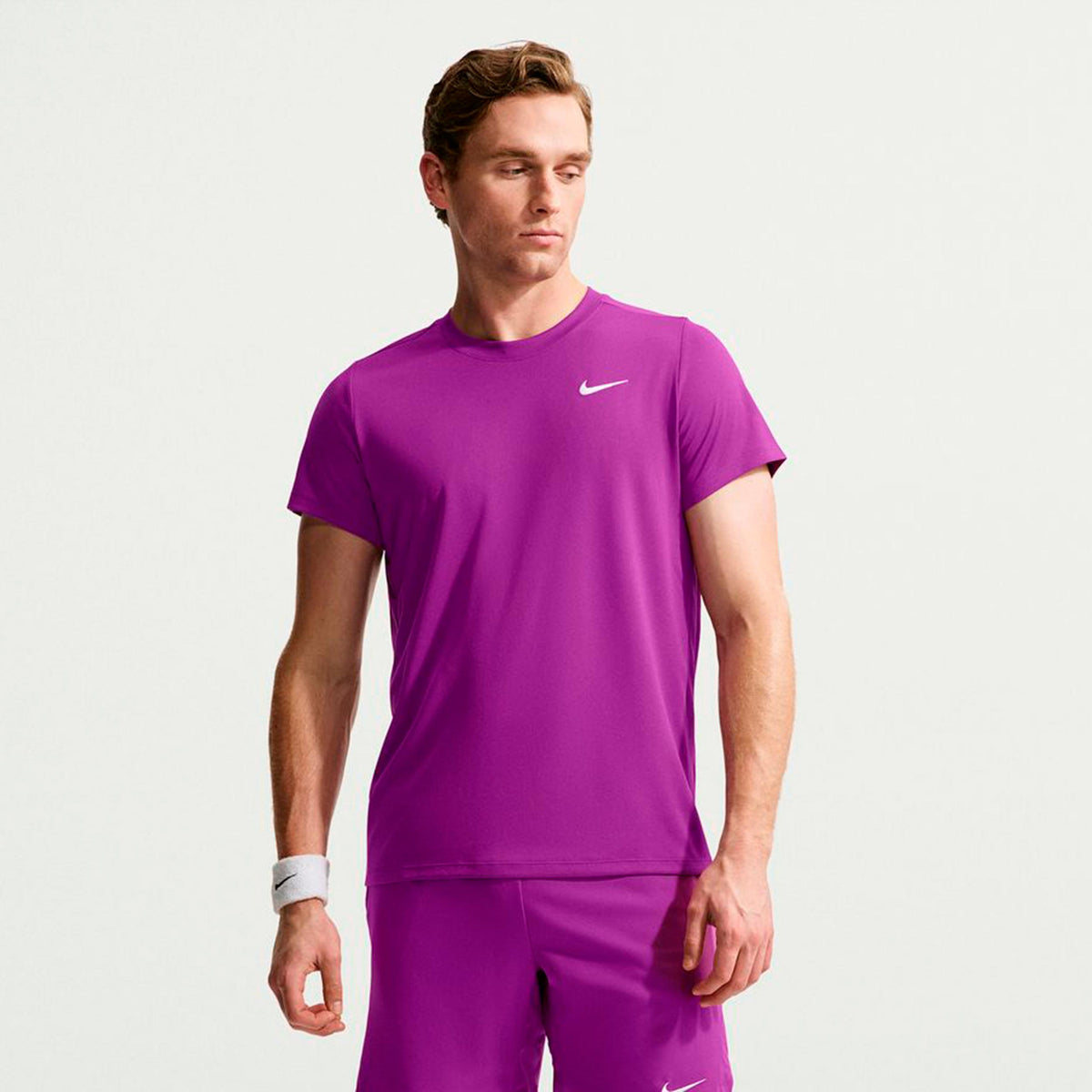 Nike Court Victory Dry T-shirt Herrar - lila
