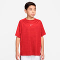 Dri-FIT Multi Heather T-shirt Barn-mörkröd