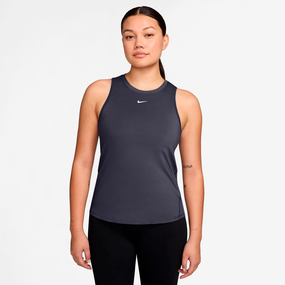 Nike One Dri-Fit Linne Damer - mörkgrå