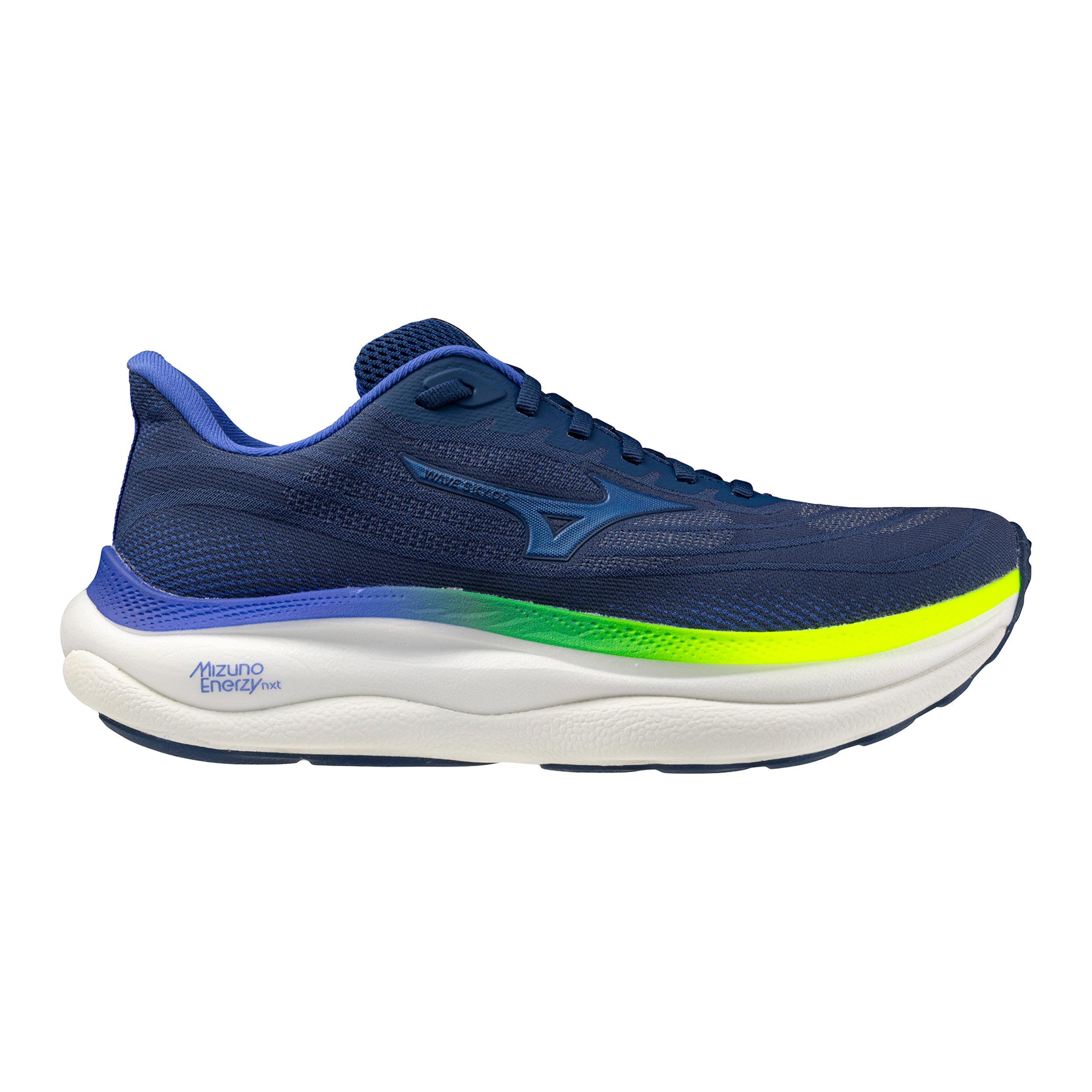 Mizuno Wave Sky 9  Neutralsko Herrar - mörkblå, neongul
