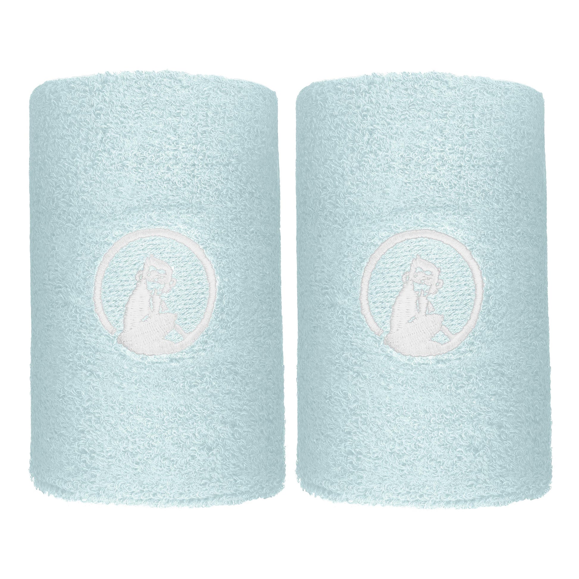 Quiet Please Memories Faded Memories Svettband 2-pack Unisex - ljusblå, vit