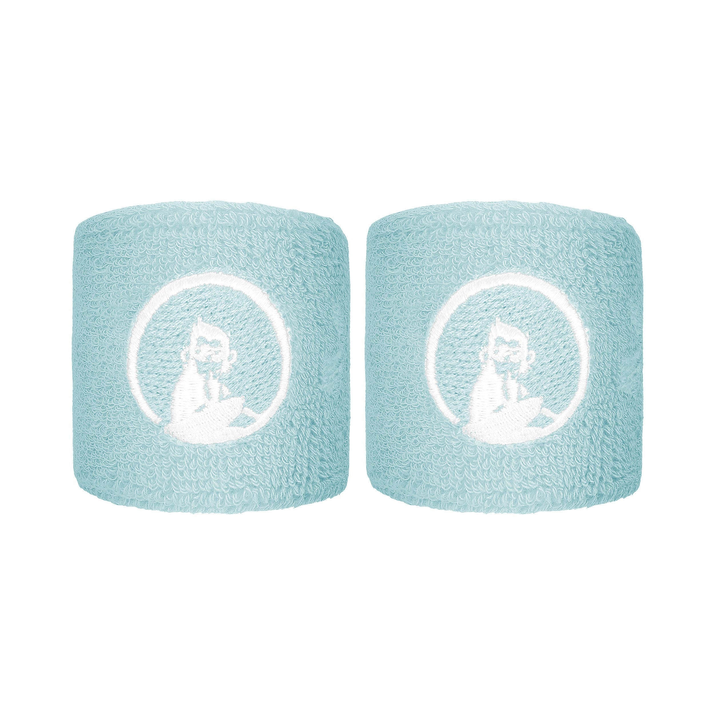 Quiet Please Memories Faded Memories Svettband 2-pack Unisex - ljusblå