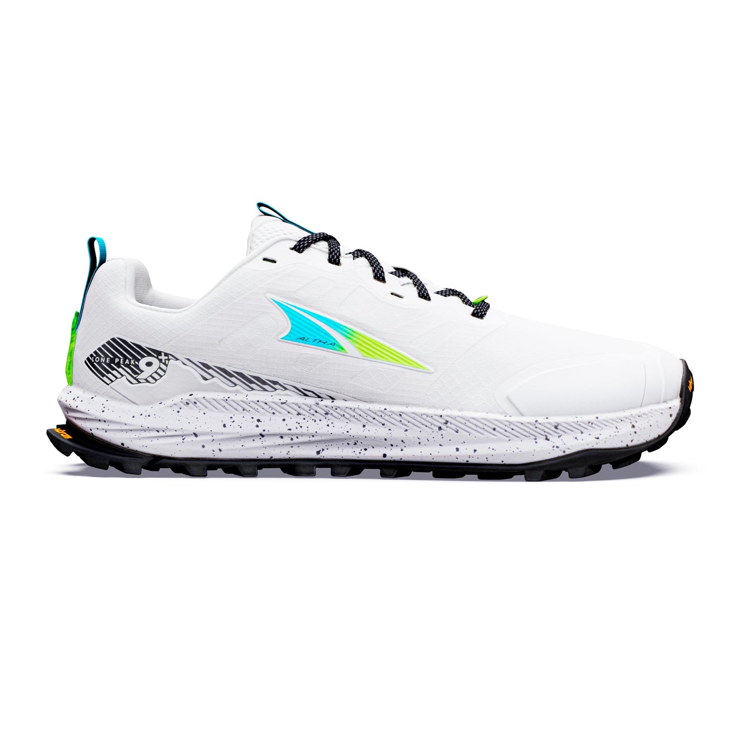 Altra Lone Peak 9+ Terrängsko Herrar - vit, svart