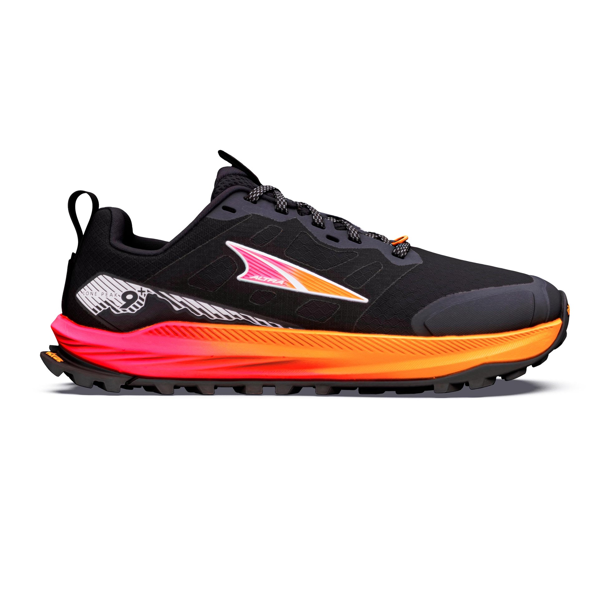 Altra Lone Peak 9+ Terrängsko Damer - svart, rosa