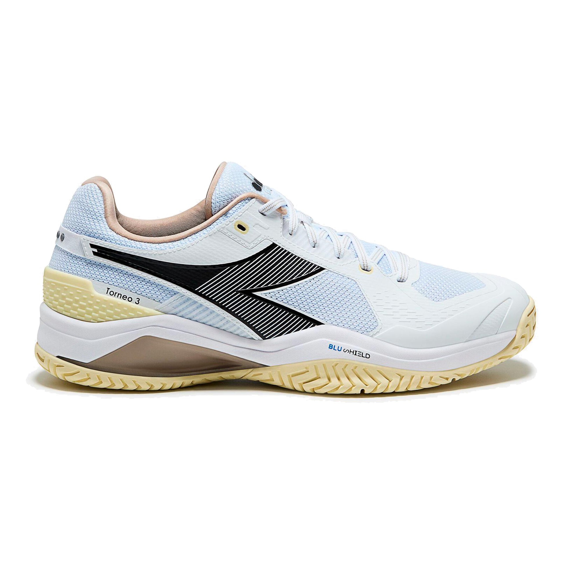 Diadora Blushield Torneo 3 Allroundsko Herrar - vit, svart