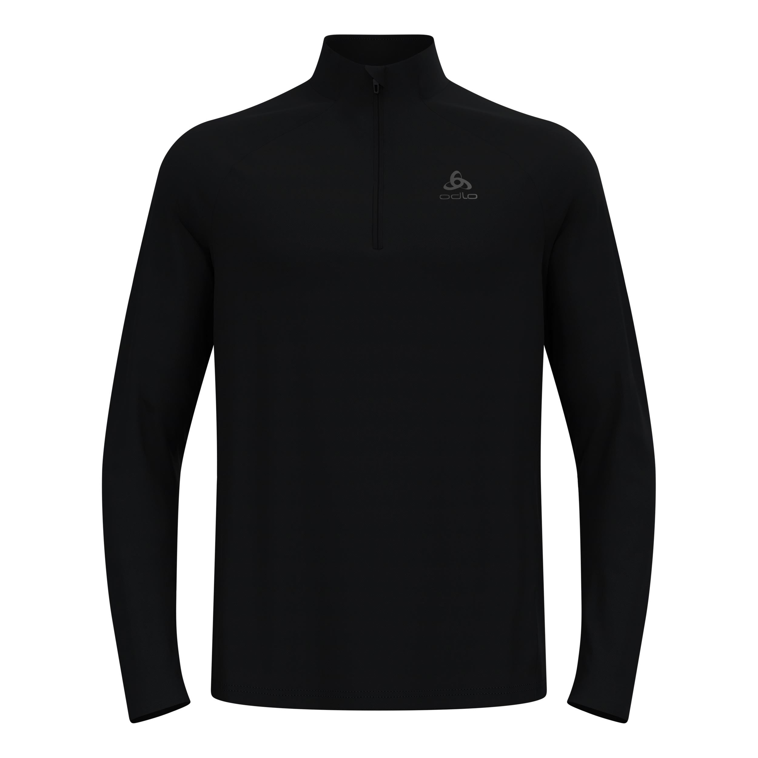 Odlo Essential 1/2 Zip Löpartröja Herrar-svart, svart