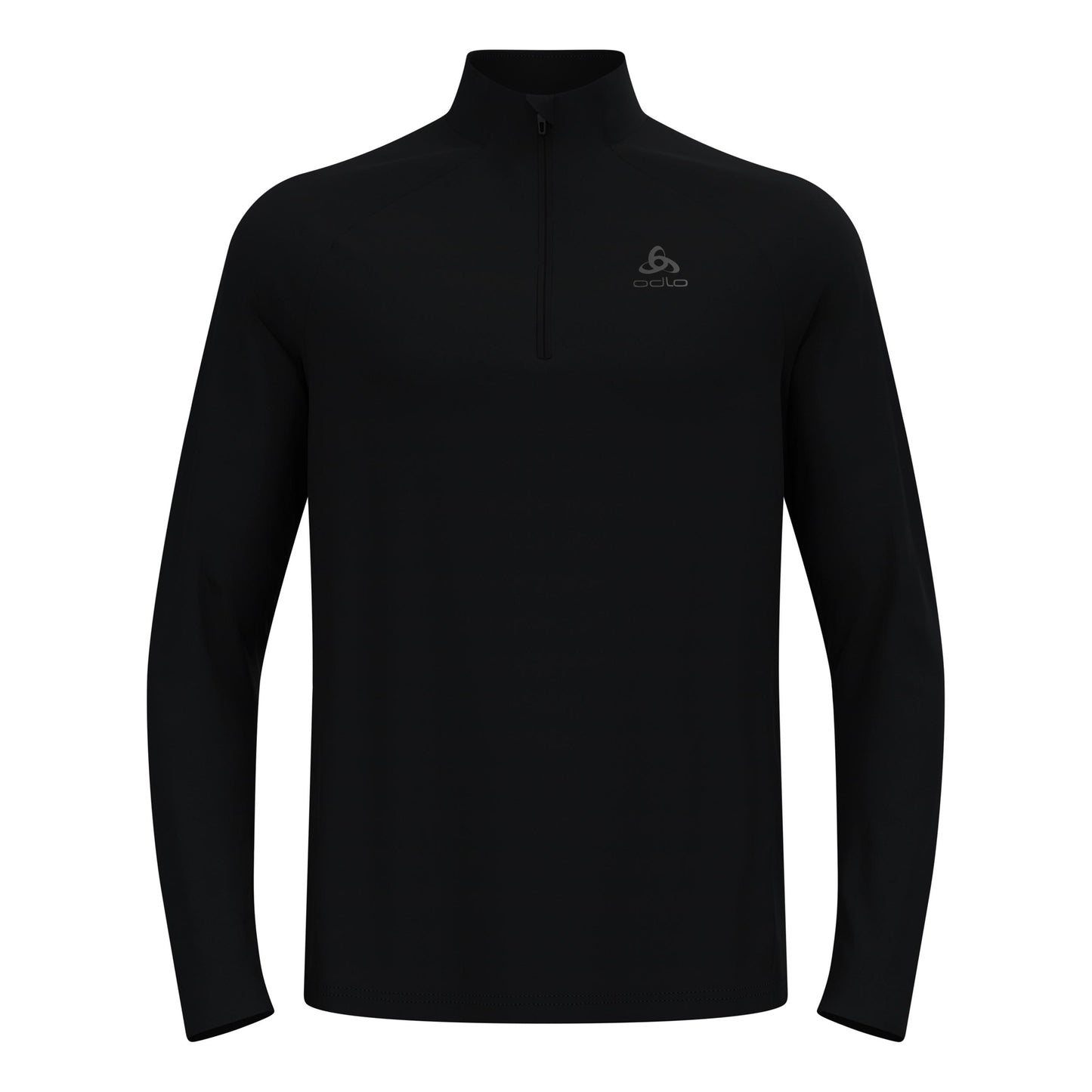 Odlo Essential 1/2 Zip Löpartröja Herrar-svart, svart