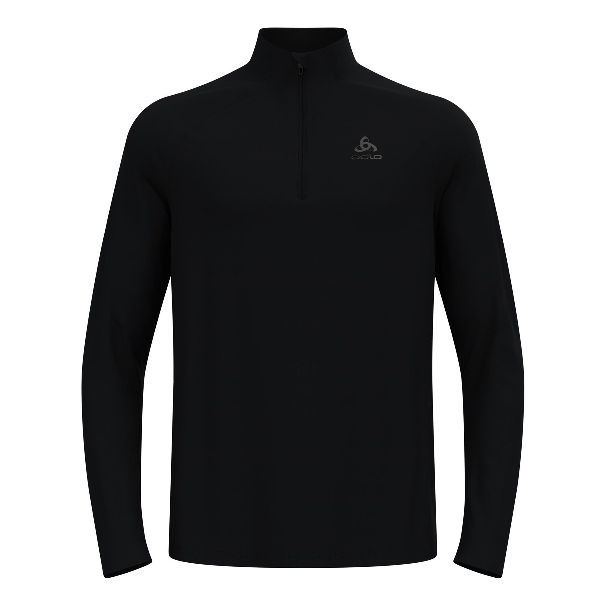 Odlo Essential 1/2 Zip Löpartröja Herrar-svart, svart