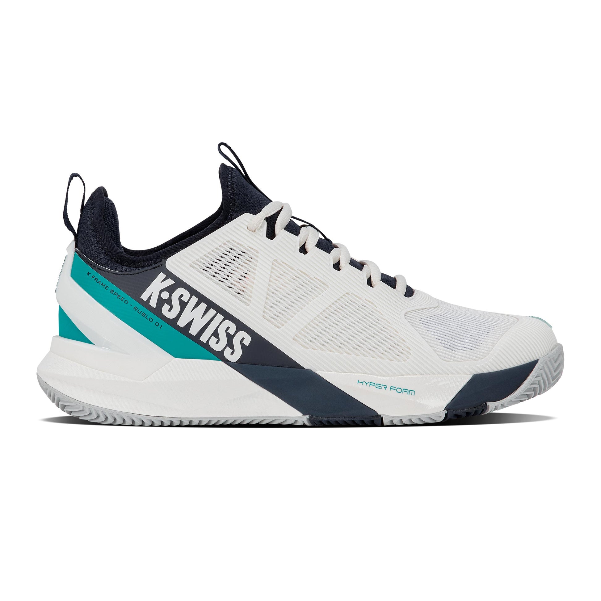 K-Swiss K-Frame Speed Rublo Sko för grus Herrar - vit, svart