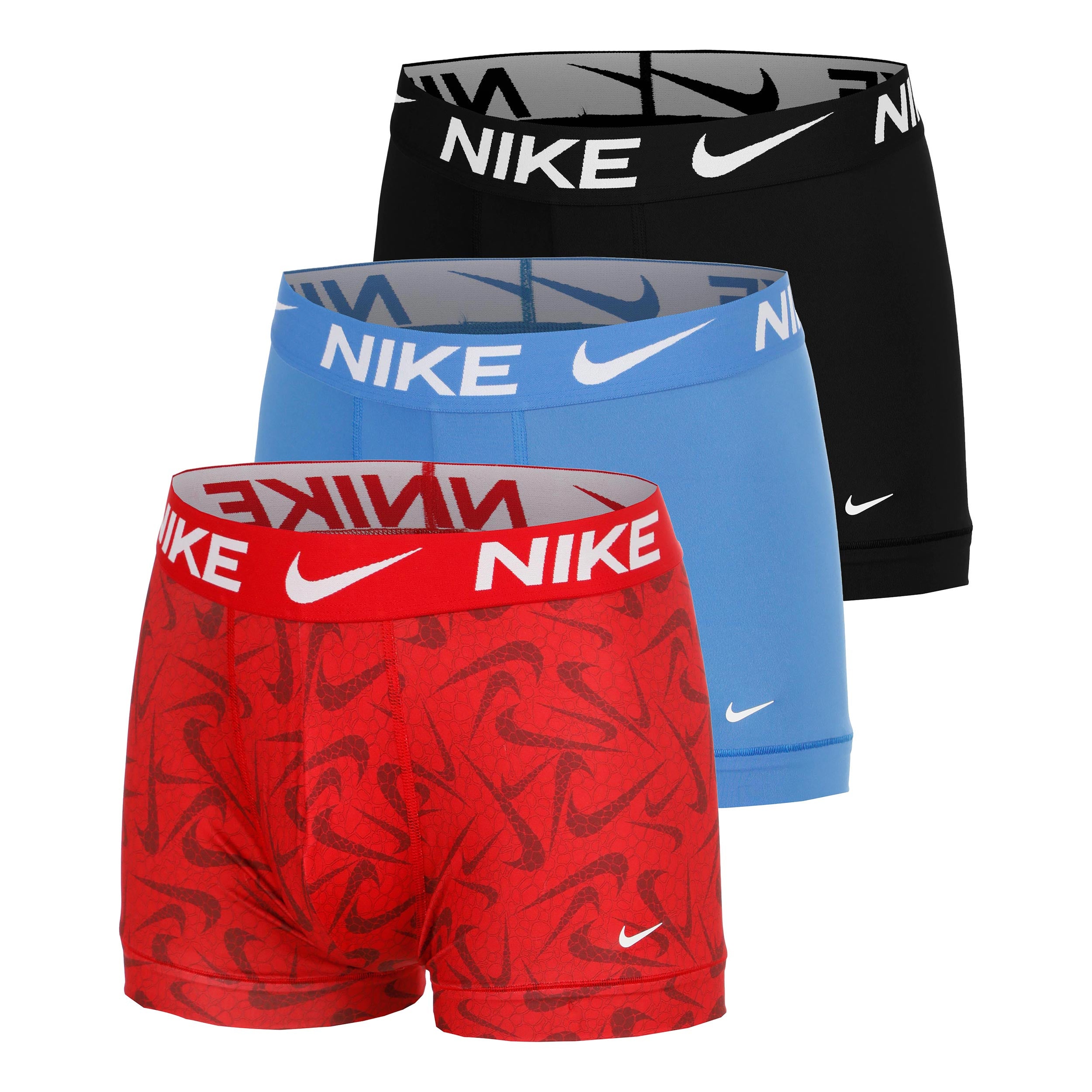 Nike Dri-Fit Essential Micro Trunk Boxershorts - 3-pack Herrar-röd, blå