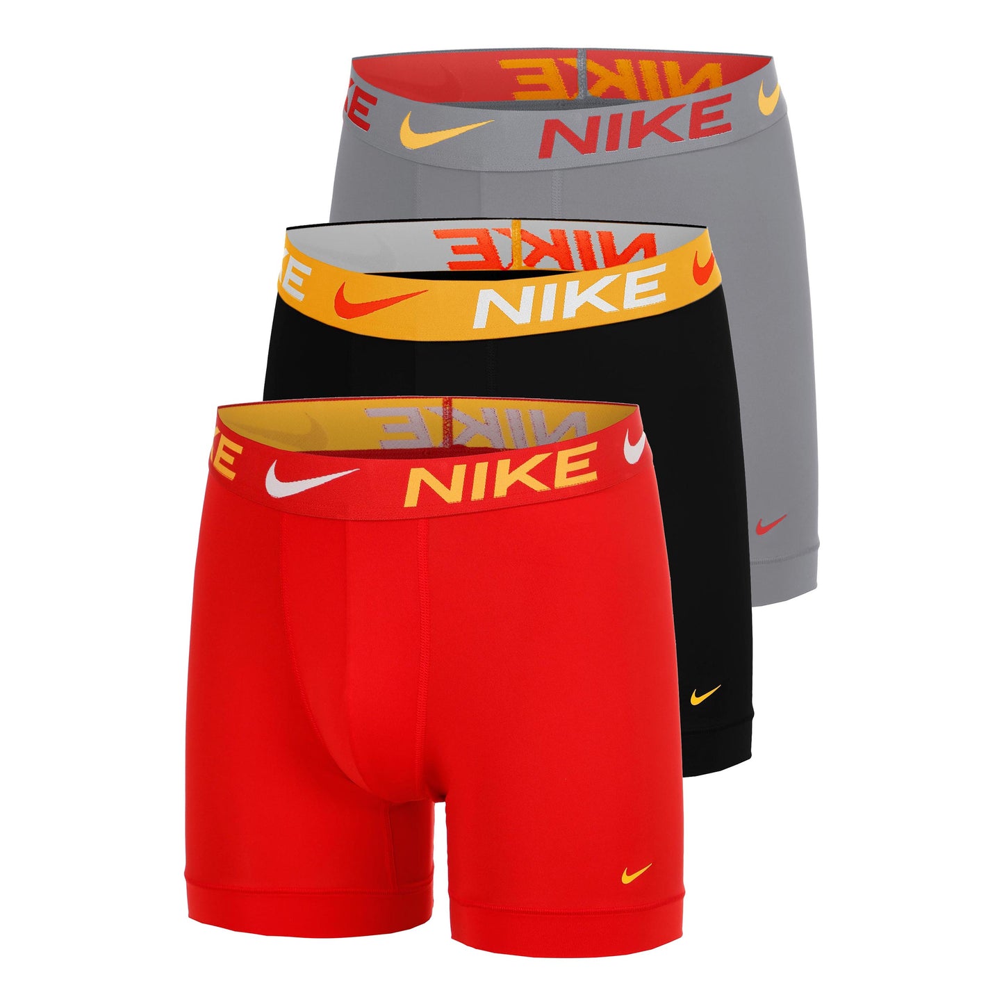 Nike Essential Micro Boxershorts - 3-pack Herrar-röd, grå