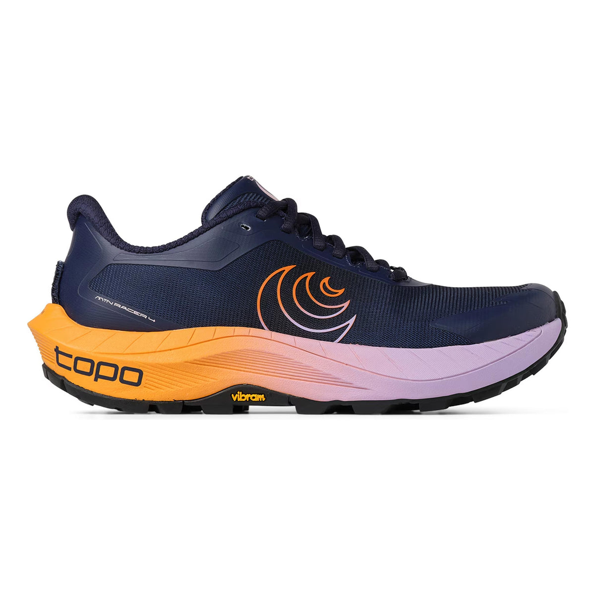 TOPO ATHLETIC MTN Racer 4 Terrängsko Damer - mörkblå, orange