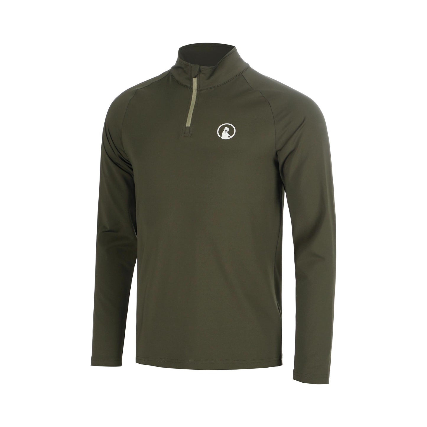 Quiet Please Memories Big Serve 1/4 Zip Långärmat Pojkar - mörkgrön