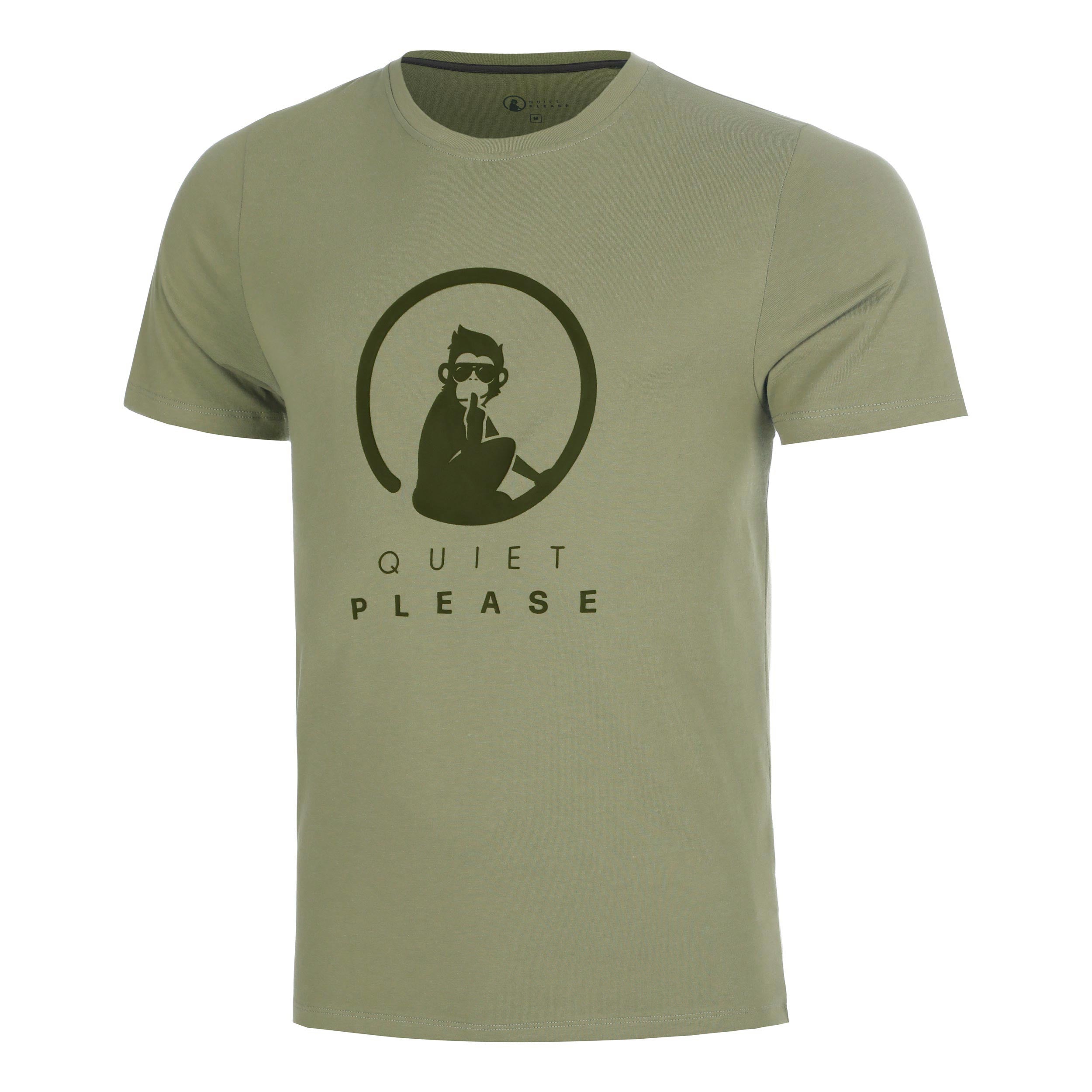 Quiet Please Memories Training T-shirt Herrar - kaki