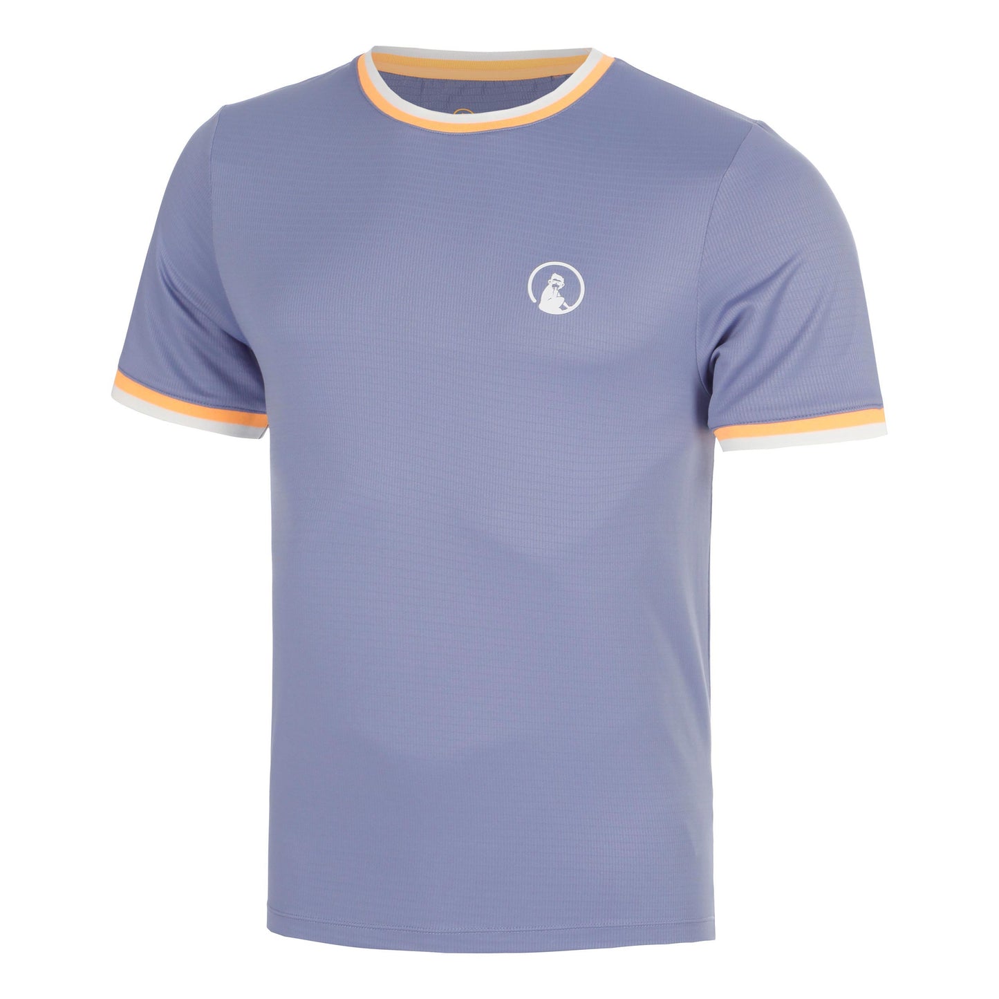 Quiet Please Glow Break Ringer T-shirt Herrar - blå