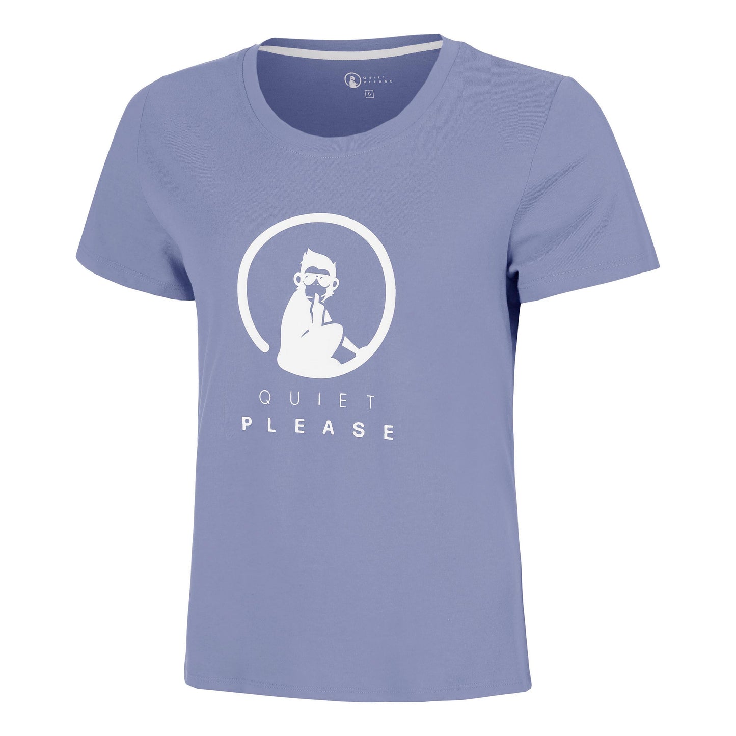 Quiet Please Glow Training T-shirt Damer - blå