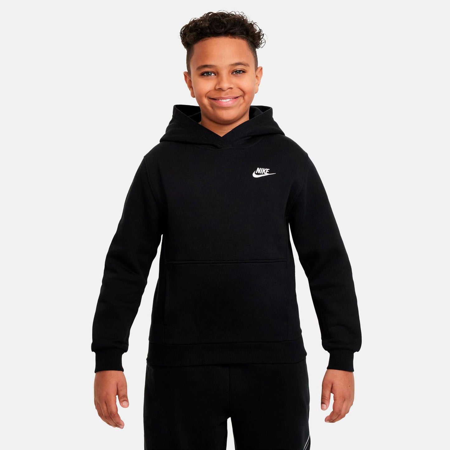Nike Club Fleece Huvtröja Barn - svart