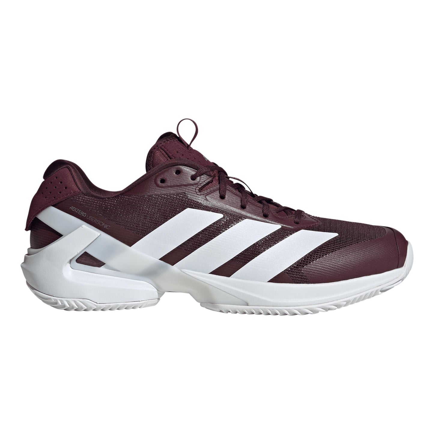 adidas adizero Ubersonic 5 Sko för grus Herrar - rött vin, silver