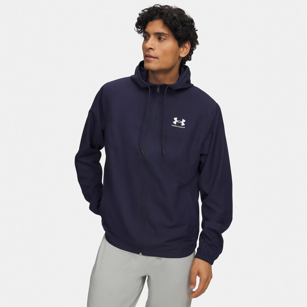 Under Armour Rival Outdoor-Jacke Herrar - blå, vit