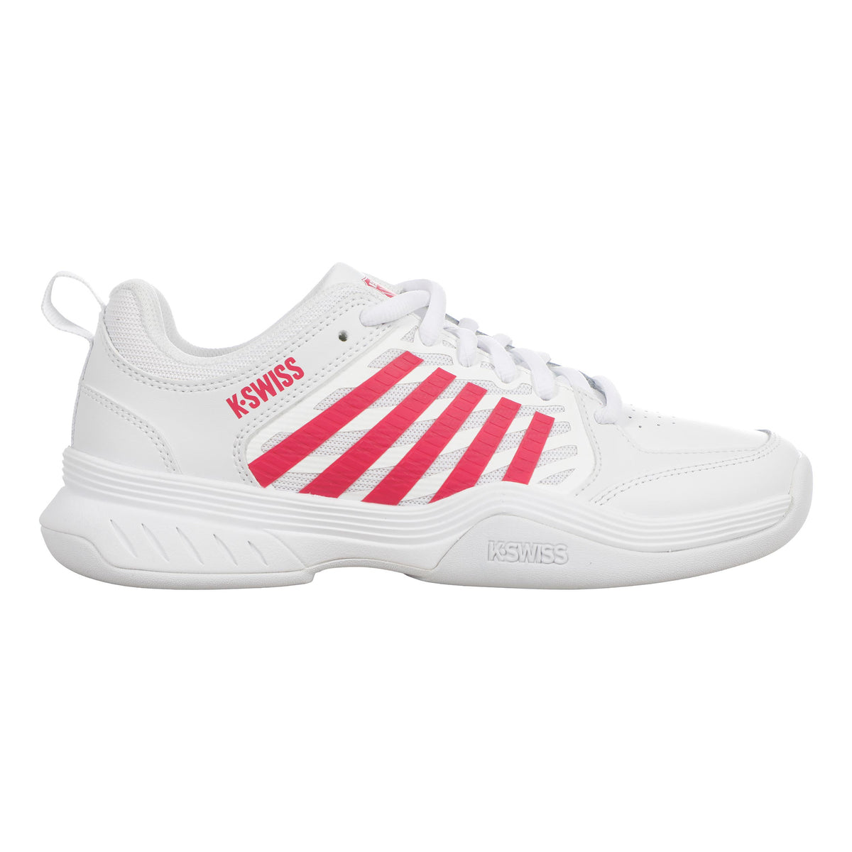 K-Swiss Court Express 2 Inomhussko Damer - vit, mörkröd