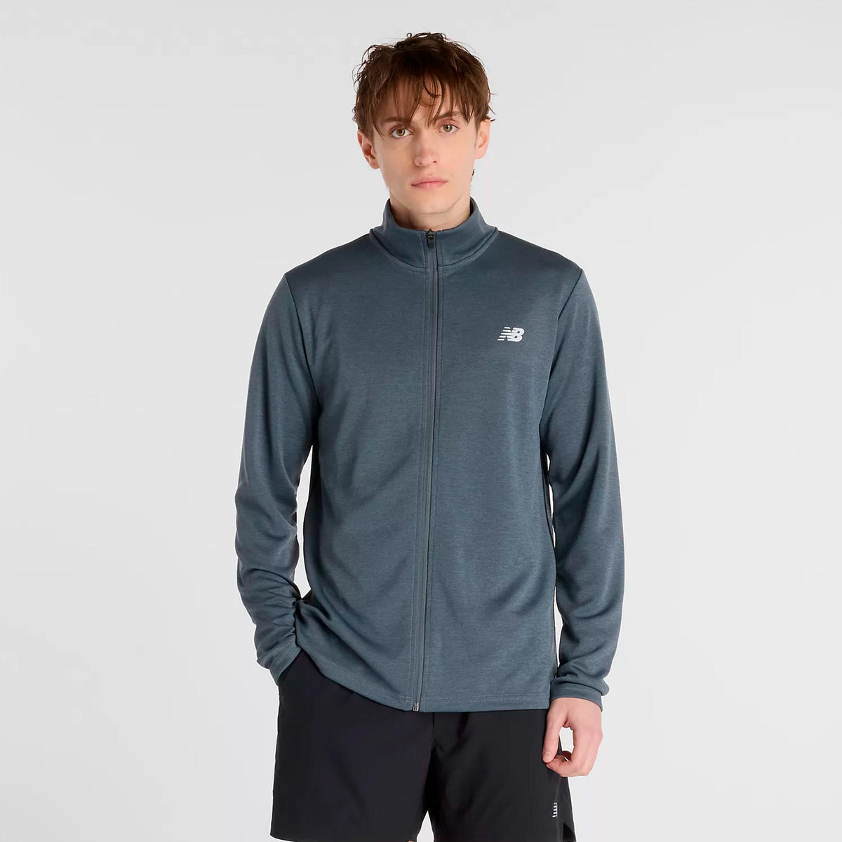 New Balance Sport Knit Träningsjacka Herrar - mörkgrå