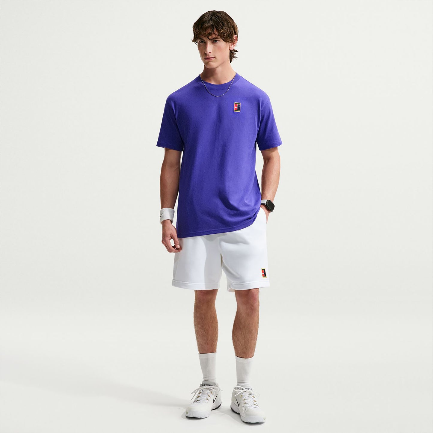 Nike Court Heritage  M90 Oc T-shirt Herrar - nattblå