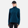 Essential Thermal Midlayer 1/2 Zip Löpartröja Damer - petrol