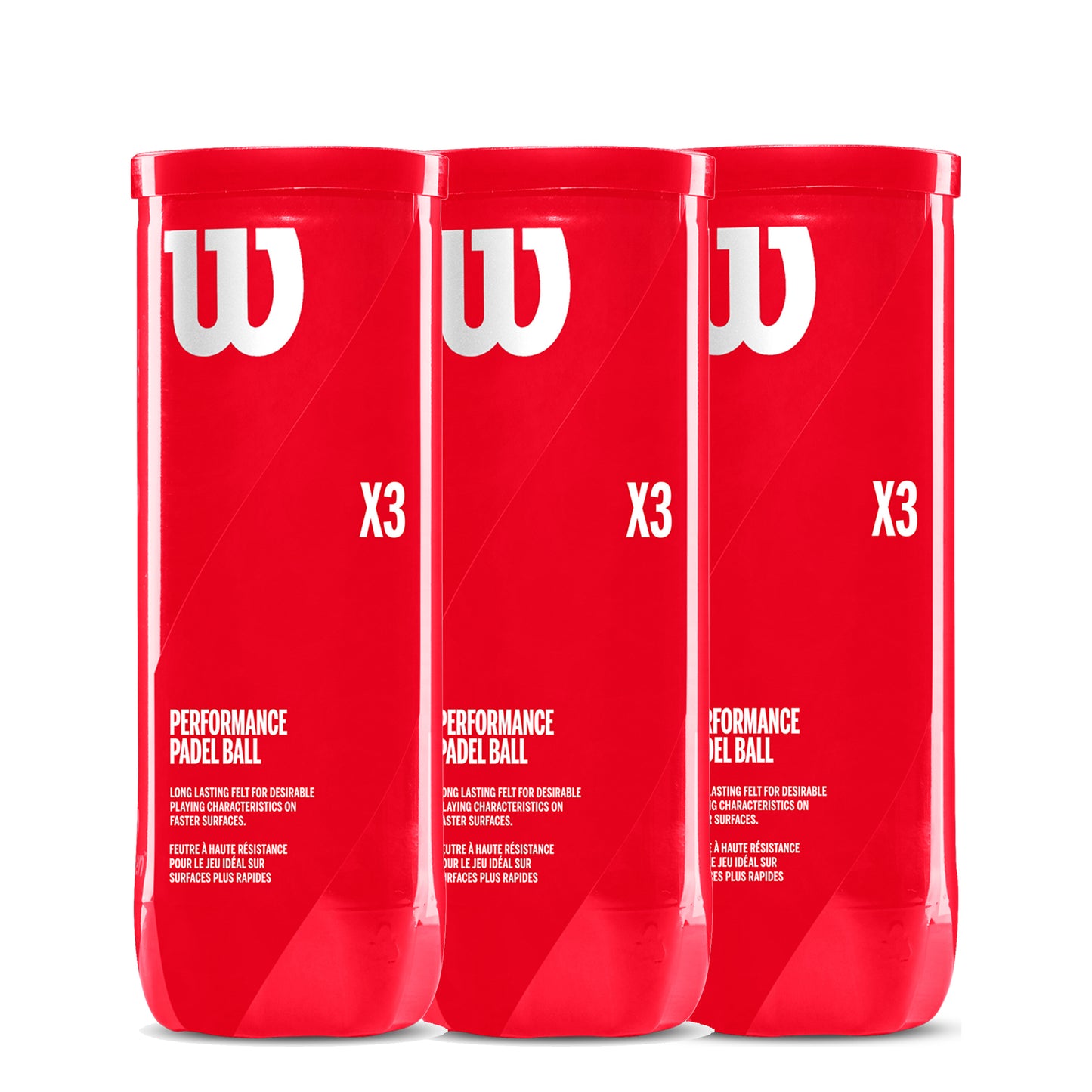 Wilson 3x 3-pack rör Padel X3 Ball
