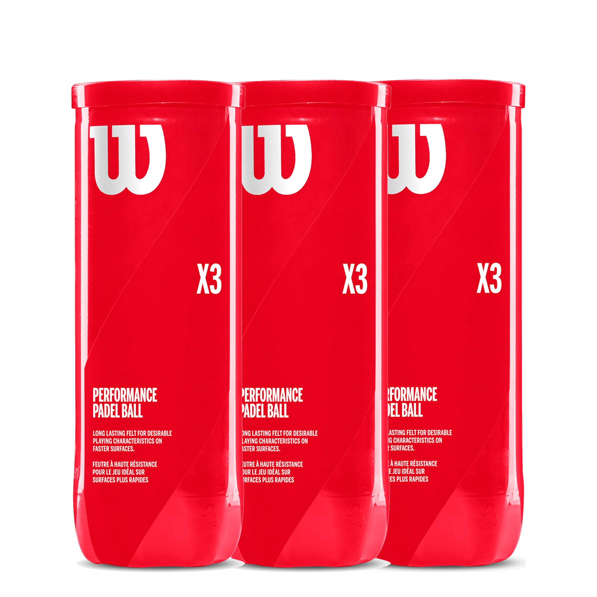 Wilson 3x 3-pack rör Padel X3 Ball