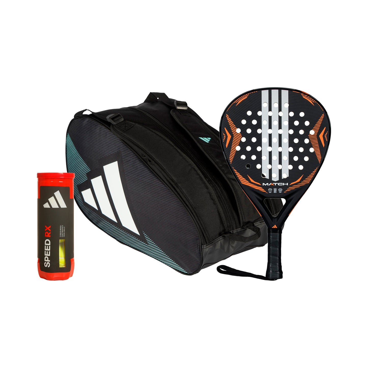 adidas Match 2026 Plus racketväska, Plus bollrör