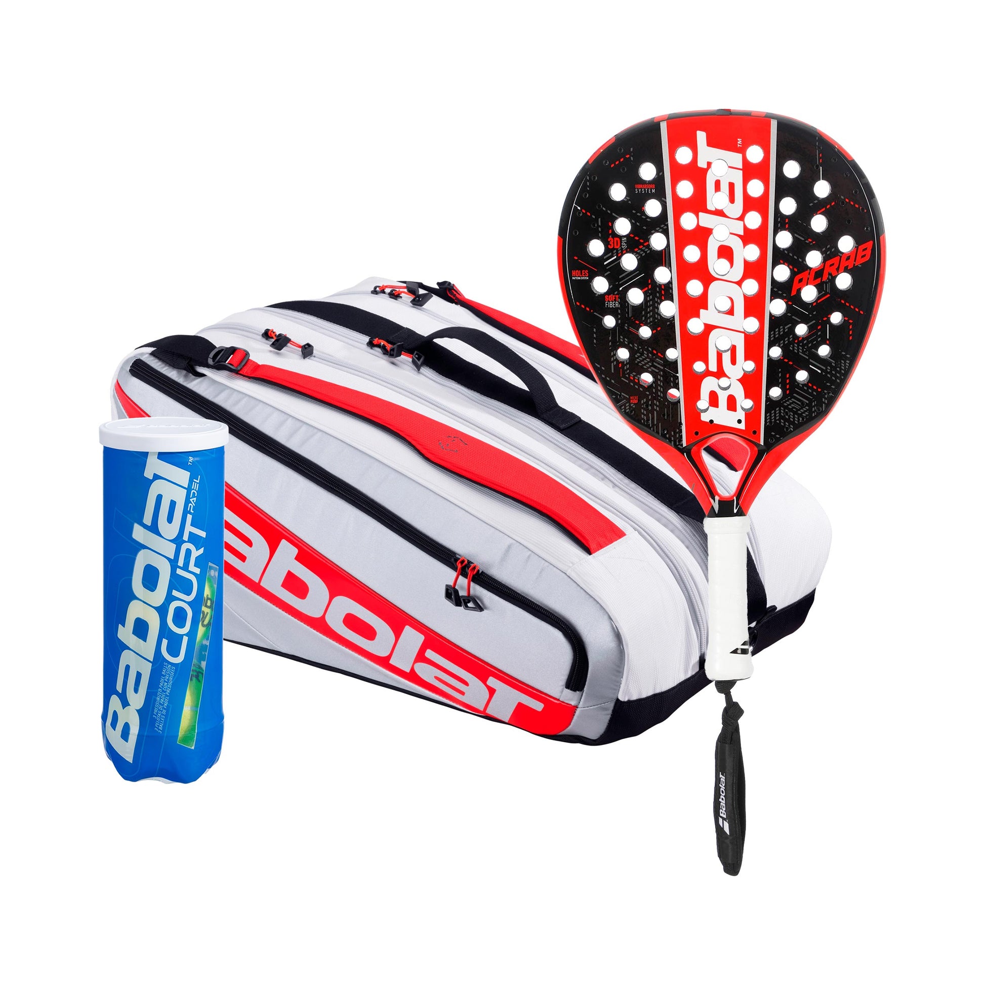 Babolat 3-pack ACRAB  Plus racketväska, Plus bollrör
