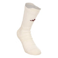 Crew Tennisstrumpor Unisex - creme, rött vin