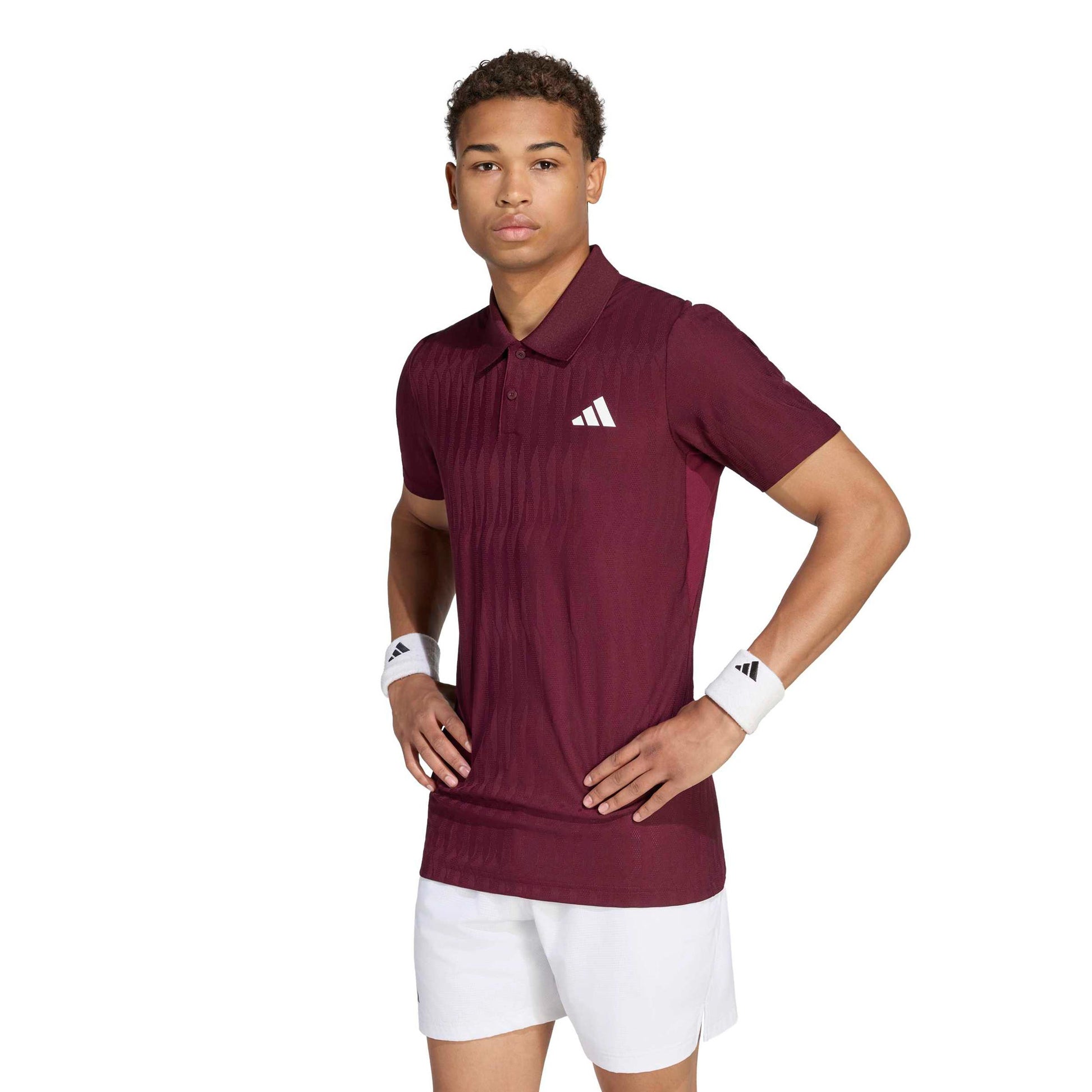 adidas Freelift Polo Herrar - rött vin