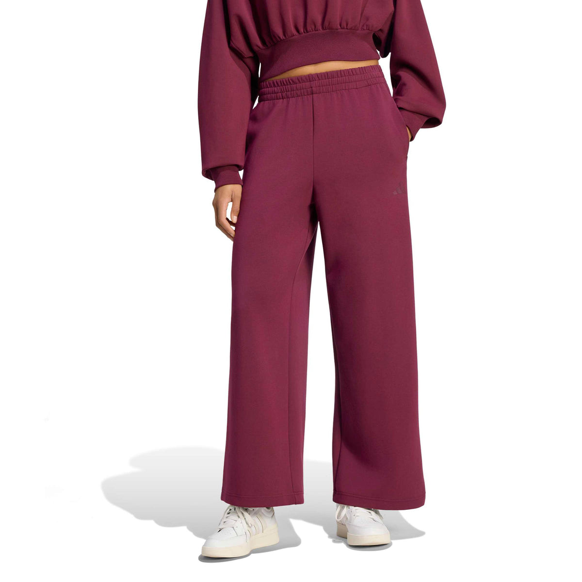 adidas Soft Lux Straight Träningsbyxa Damer - rött vin