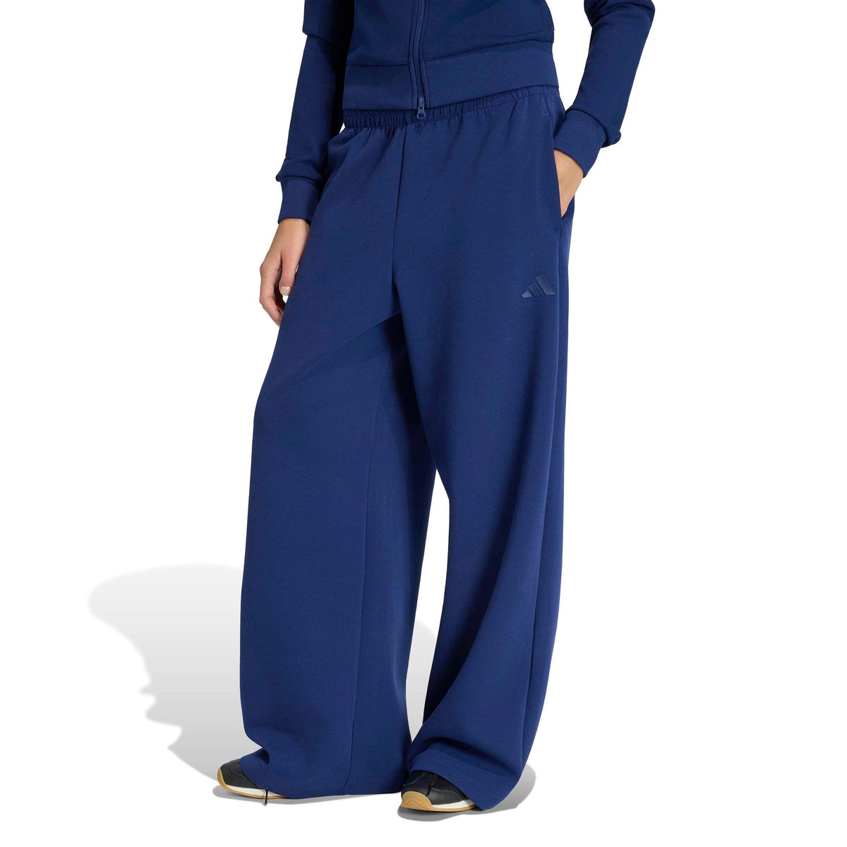 adidas Soft Lux Straight Träningsbyxa Damer - mörkblå