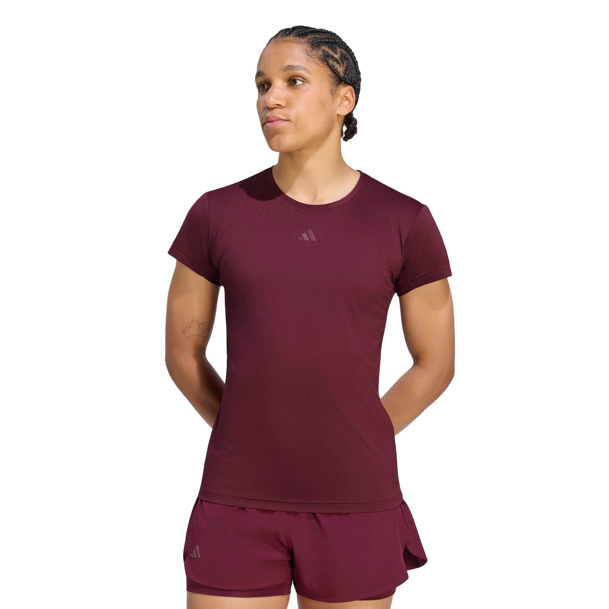 adidas Freelift T-shirt Damer - rött vin