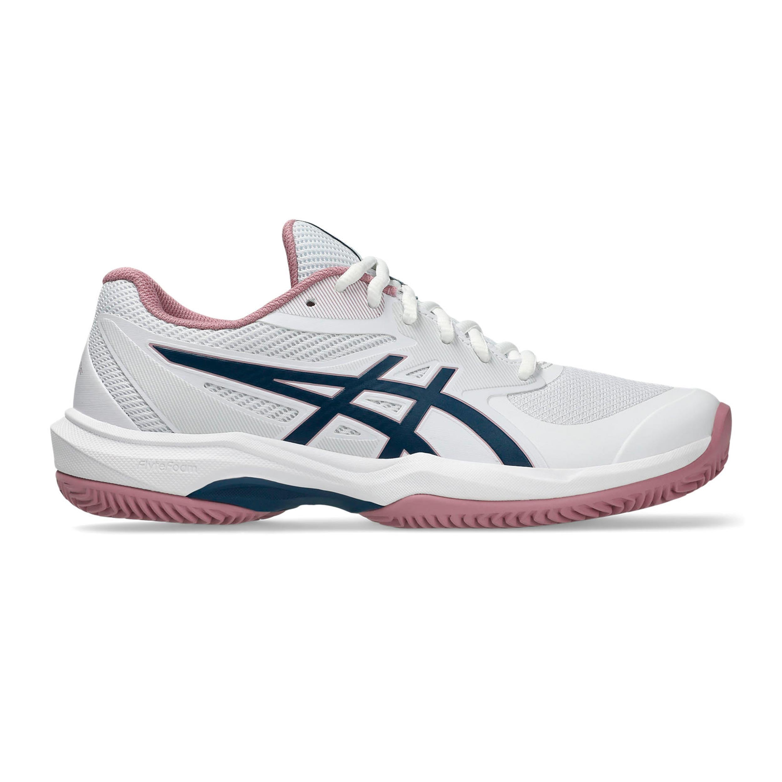 ASICS Game FF Sko för grus Damer - vit, mörkblå