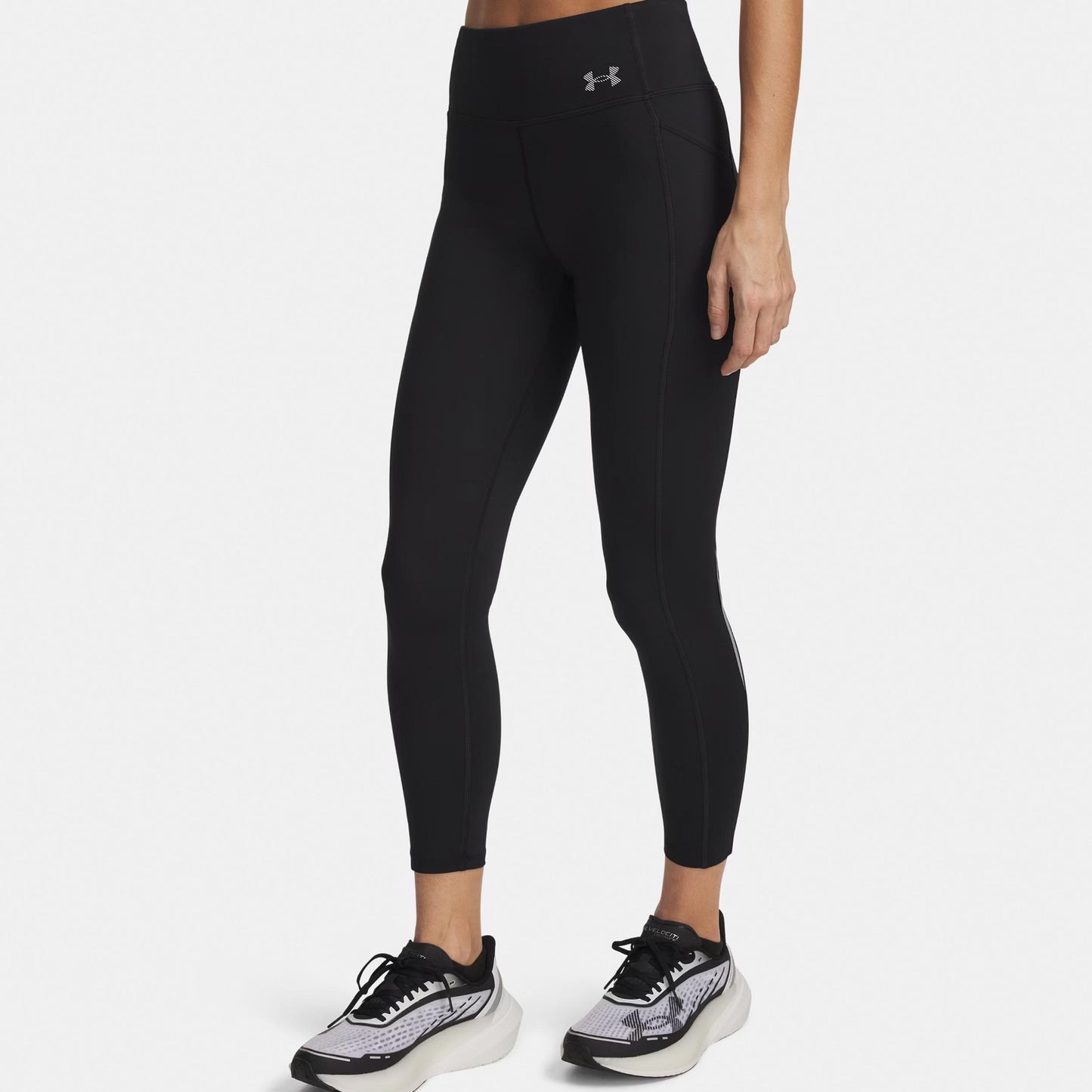 Under Armour Velociti Ankle  Löpartights Damer-svart, silver