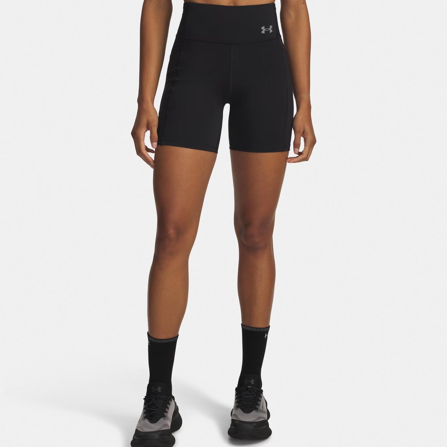 Under Armour Velociti 6in Fitted  Löparshorts Damer-svart, silver