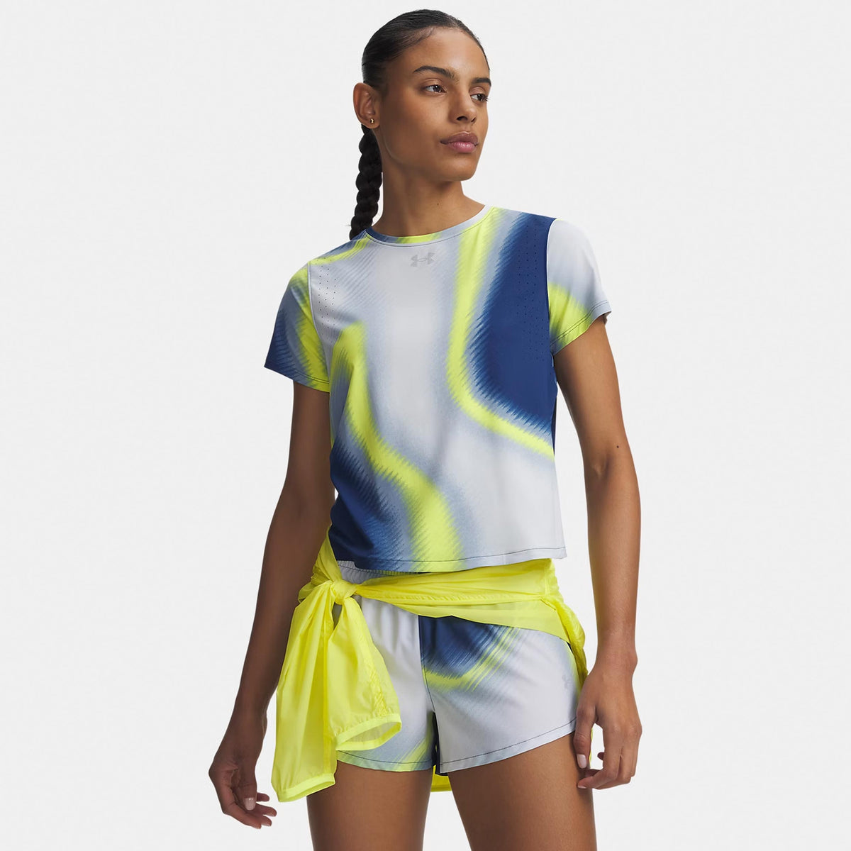 Under Armour Velociti Pro Print  Löpartröja Damer - blå, flerfärgad