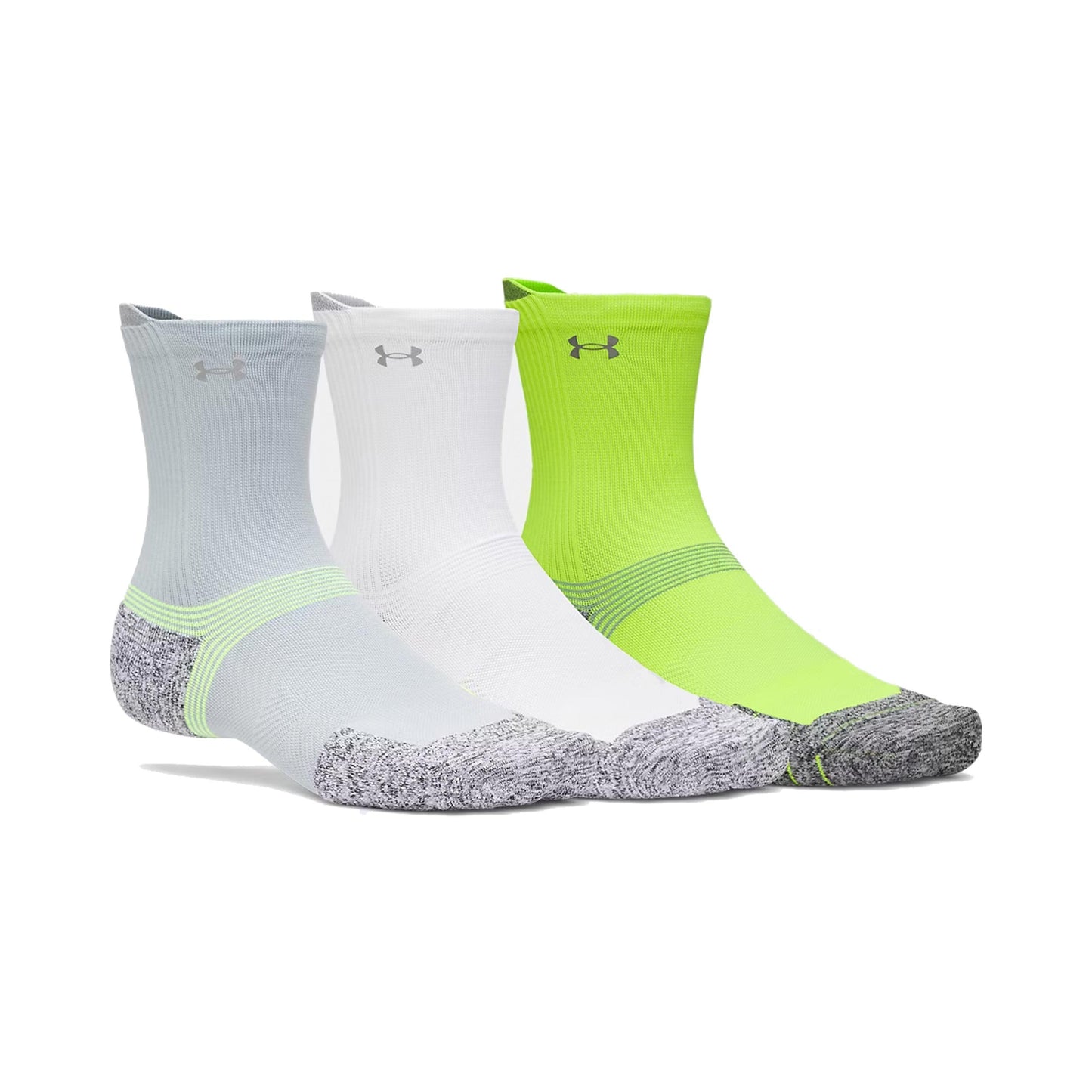 Under Armour Velociti Run Cush Crew 3pack Löparsockor Unisex - flerfärgad