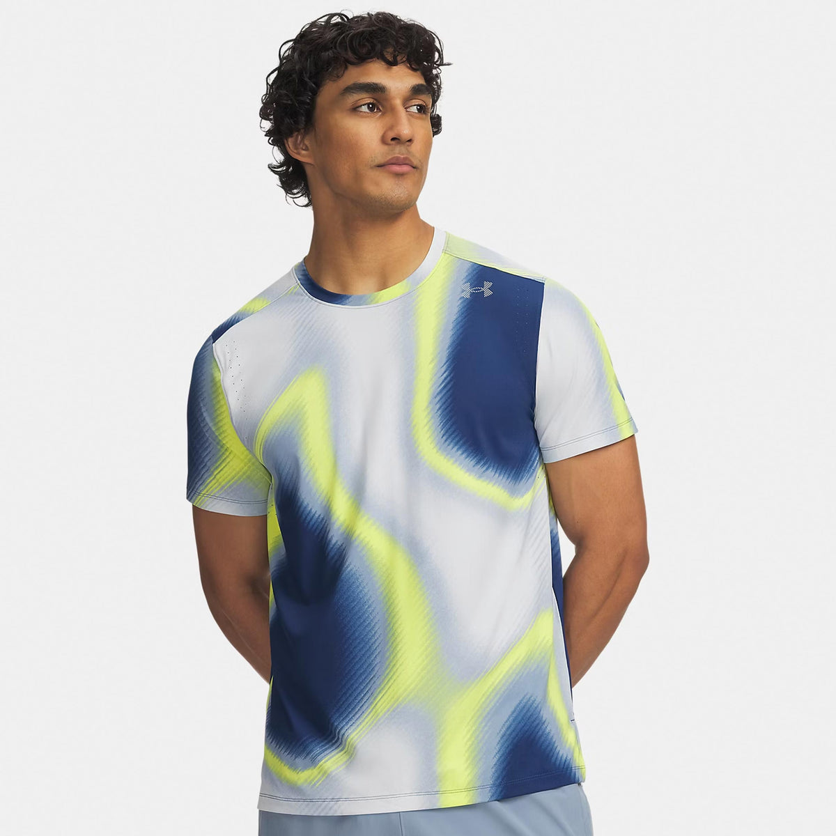 Under Armour Velociti Pro Print  Löpartröja Herrar - blå, flerfärgad