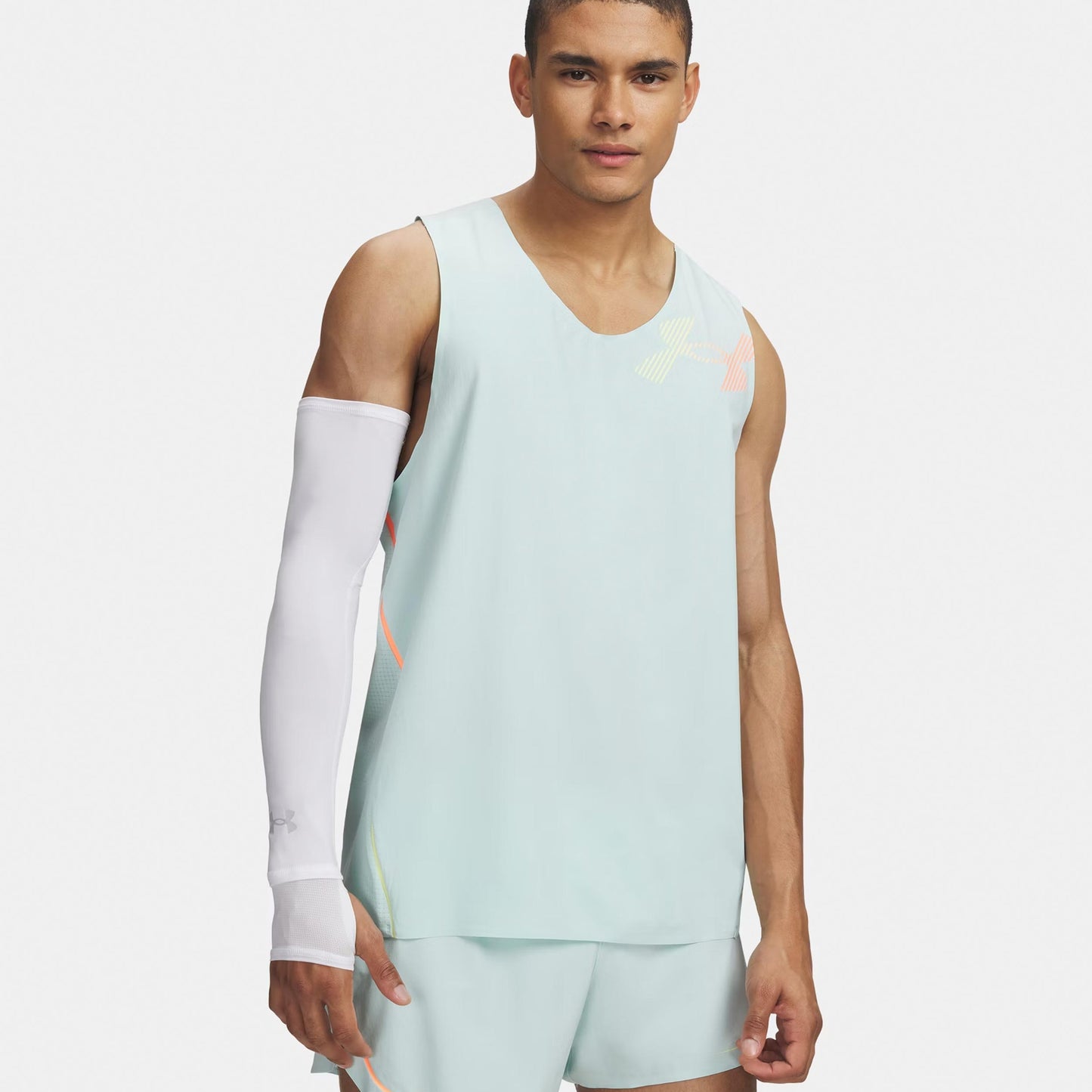 Under Armour Velociti Elite Singlet Löpartröja Herrar-mint, korall