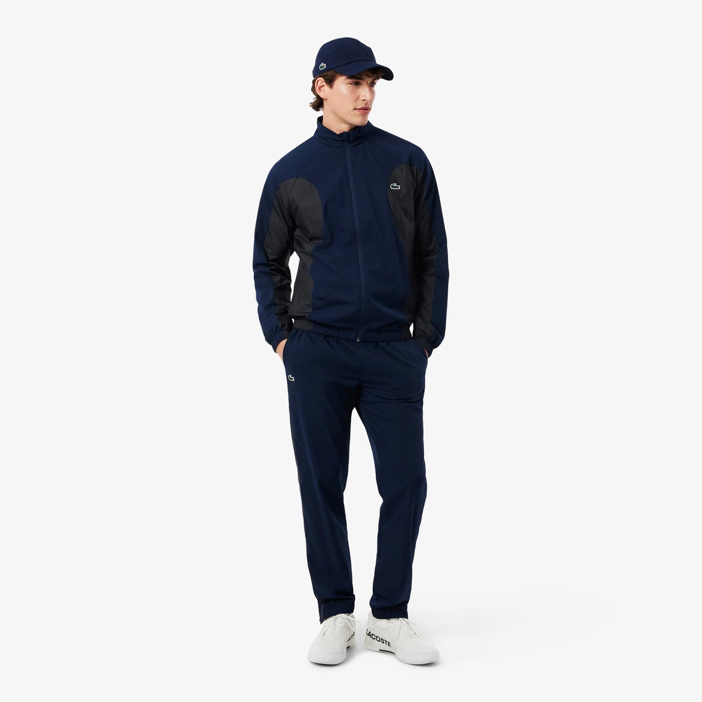 Lacoste Träningsoverall Herrar - mörkblå, grå