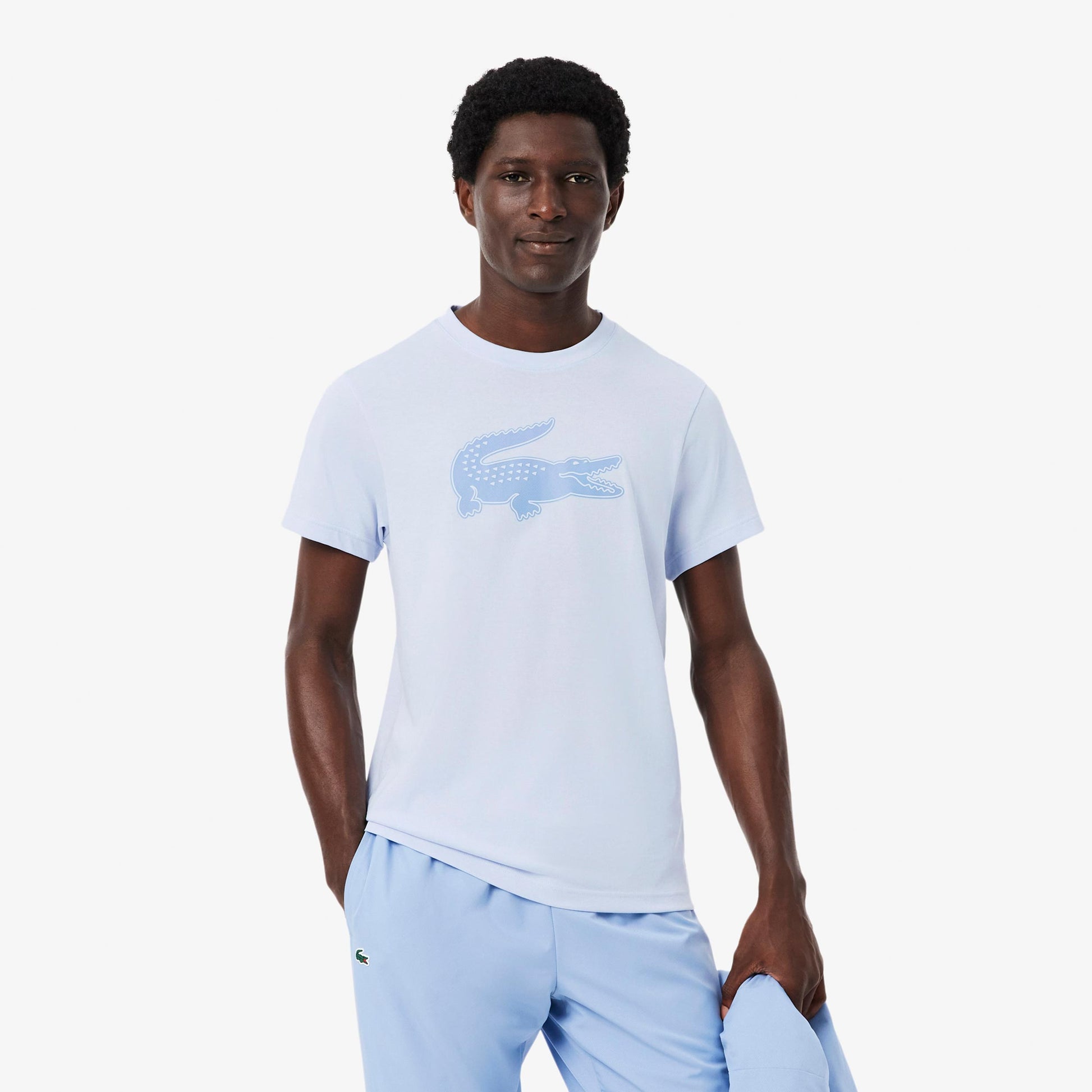 Lacoste T-shirt Herrar - ljusblå, blågrå