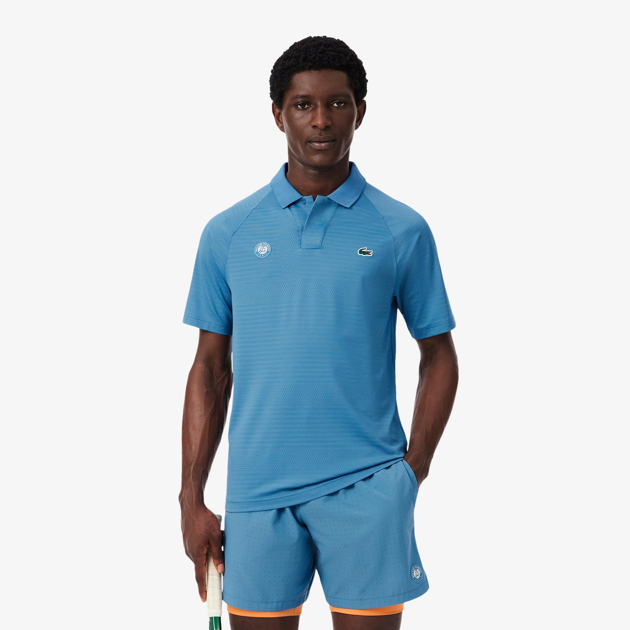 Lacoste Polo Herrar - blågrå