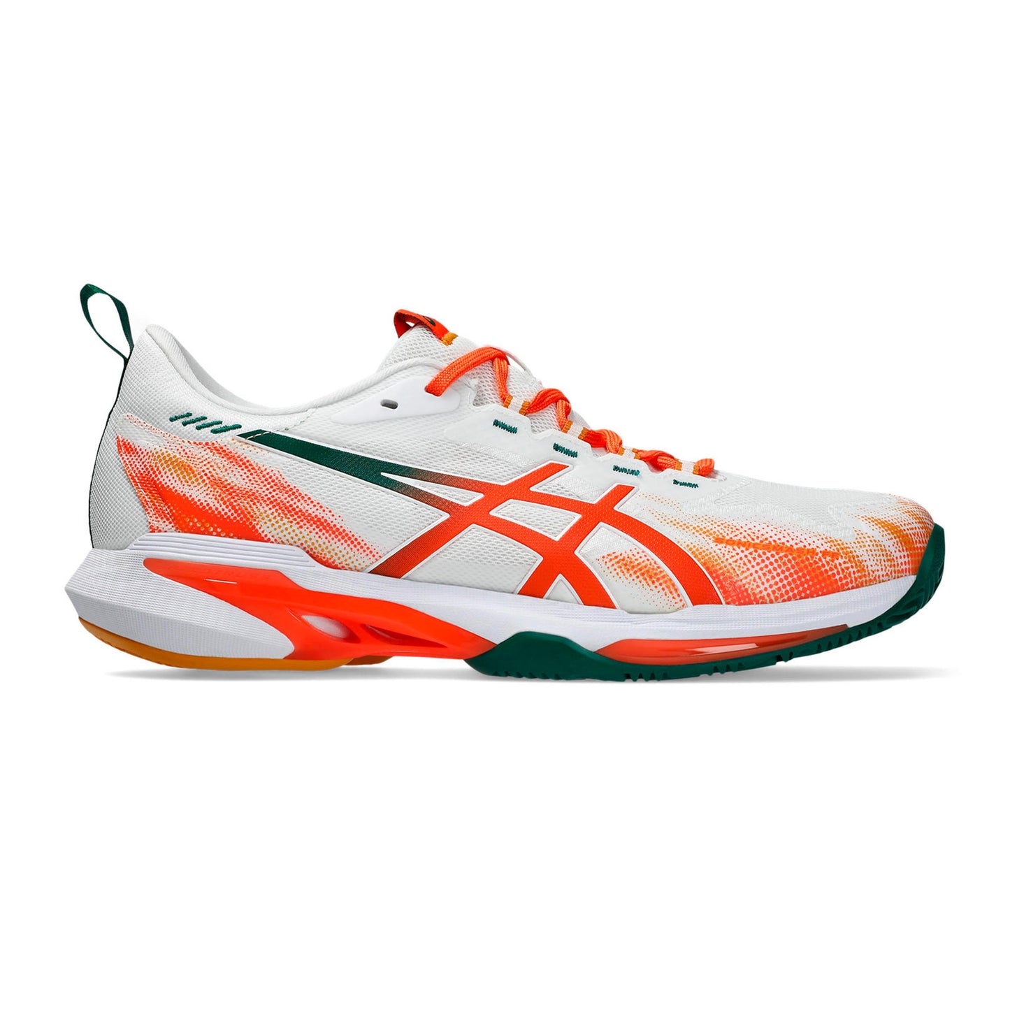 ASICS Sonicsmash FF Padelsko Herrar - vit, neonorange